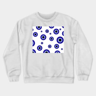 Multiple evil eye protection symbols Crewneck Sweatshirt